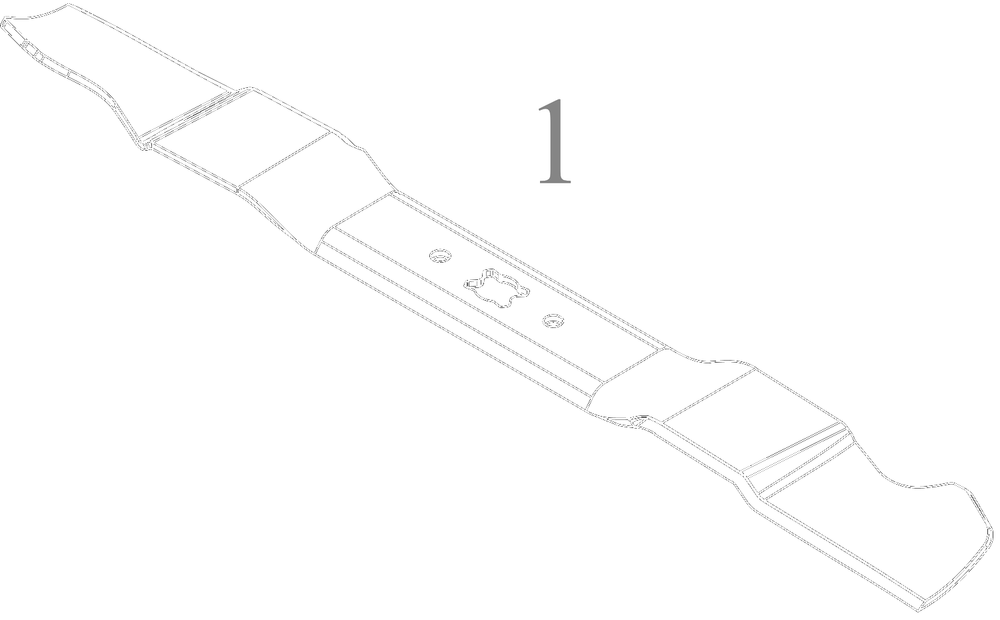 Blade Diagram and Parts List for 12A-B1BE752 2022 Yard Machines Lawn Mower